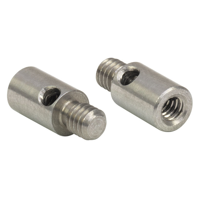 TH-AS6M8E - Adapter with Internal M6 x 1.0 Threads and External 8-32 Threaded Stud