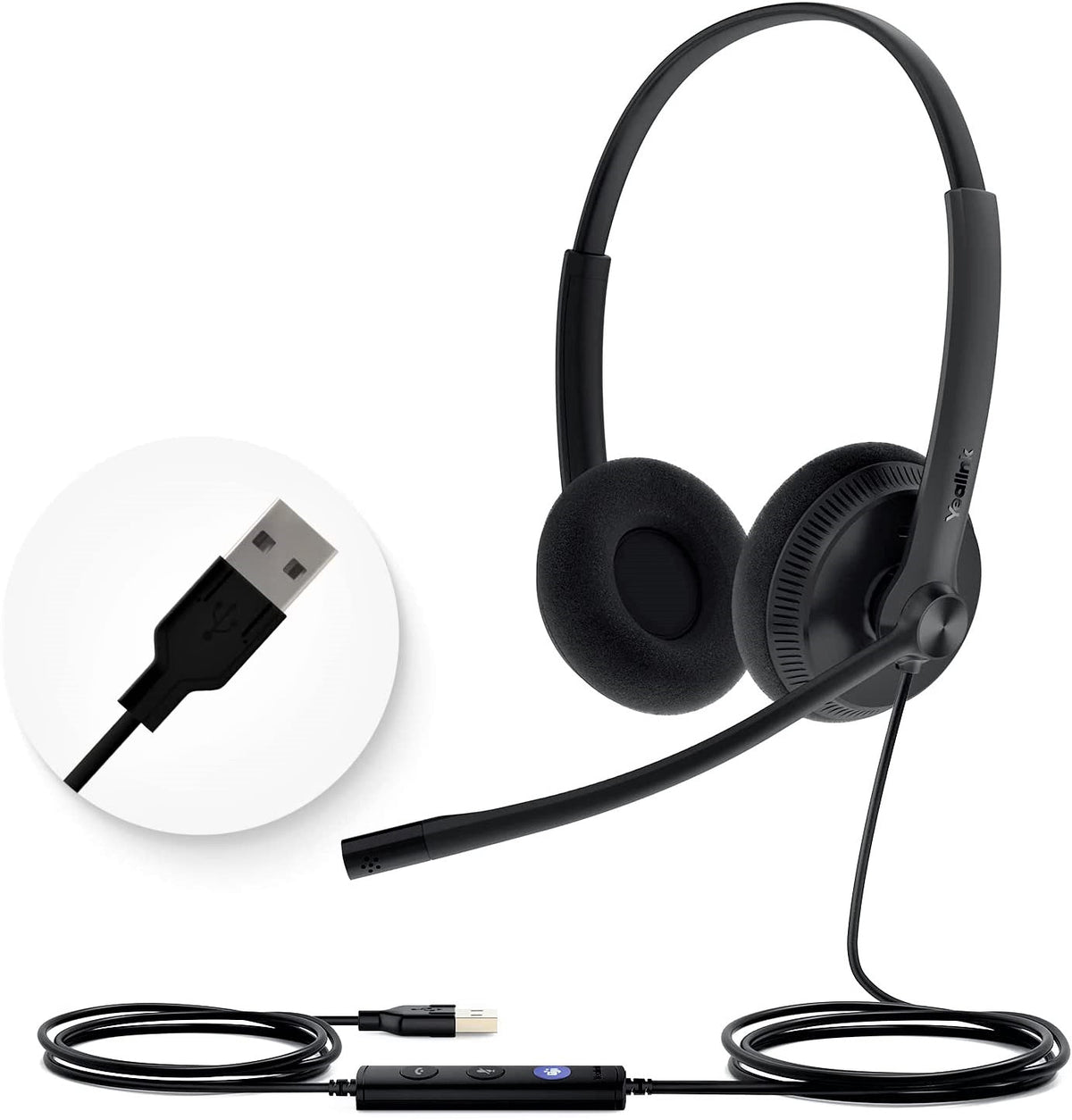 Yealink UH34 Lite Dual/Mono USB-A Wired Headset