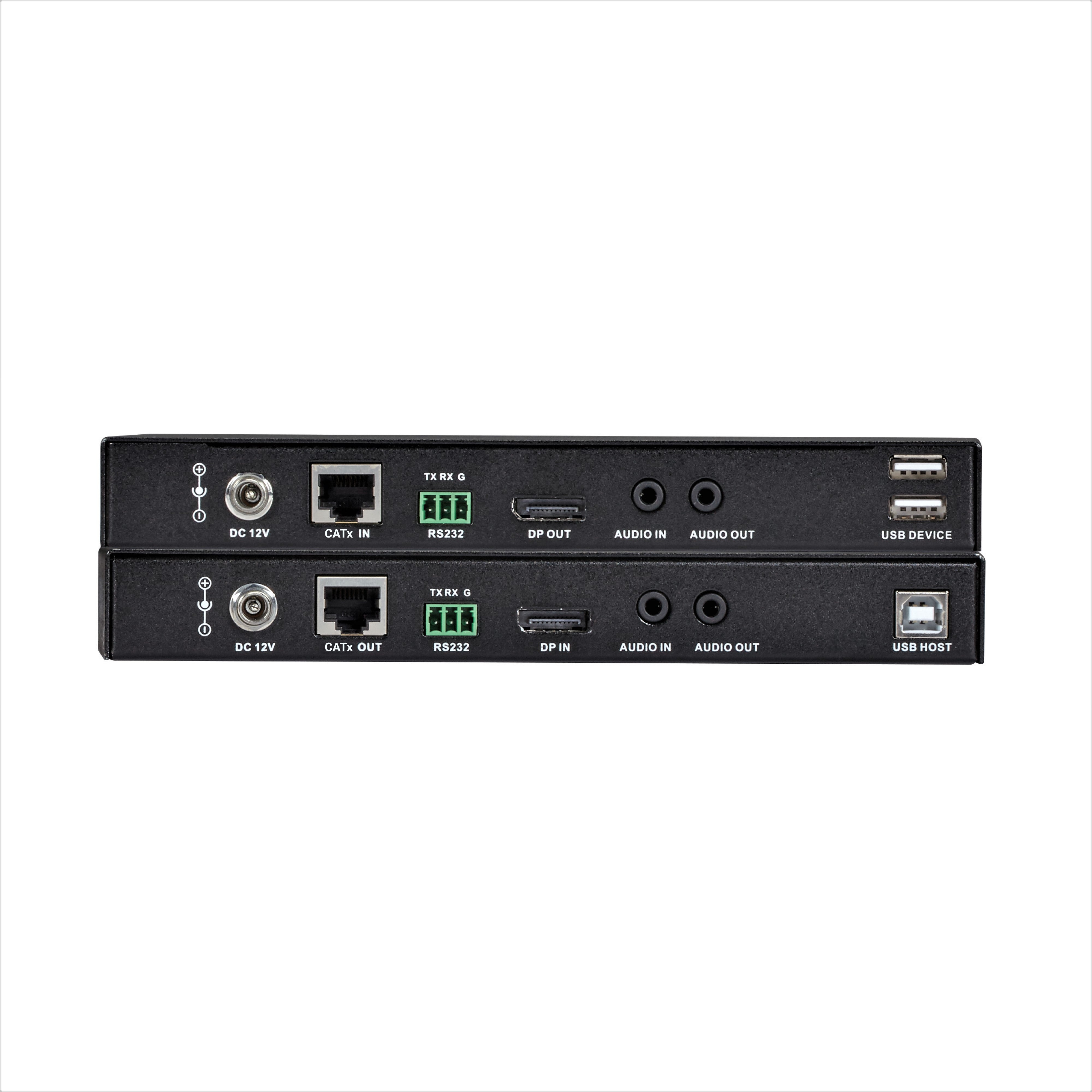 Black Box Video Extender - DisplayPort, RS-232, Audio, USB 2.0, 4K