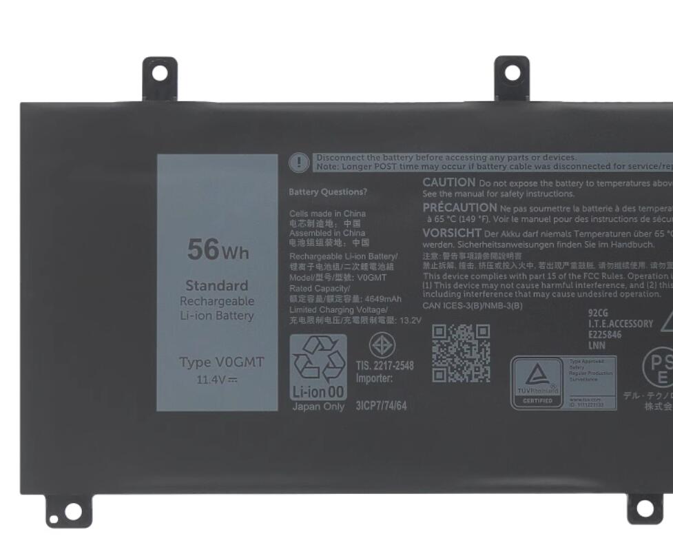 V0GMT Replacement Battery for Dell G7 17 7700 Vostro 15 7500 P46E NCC3D