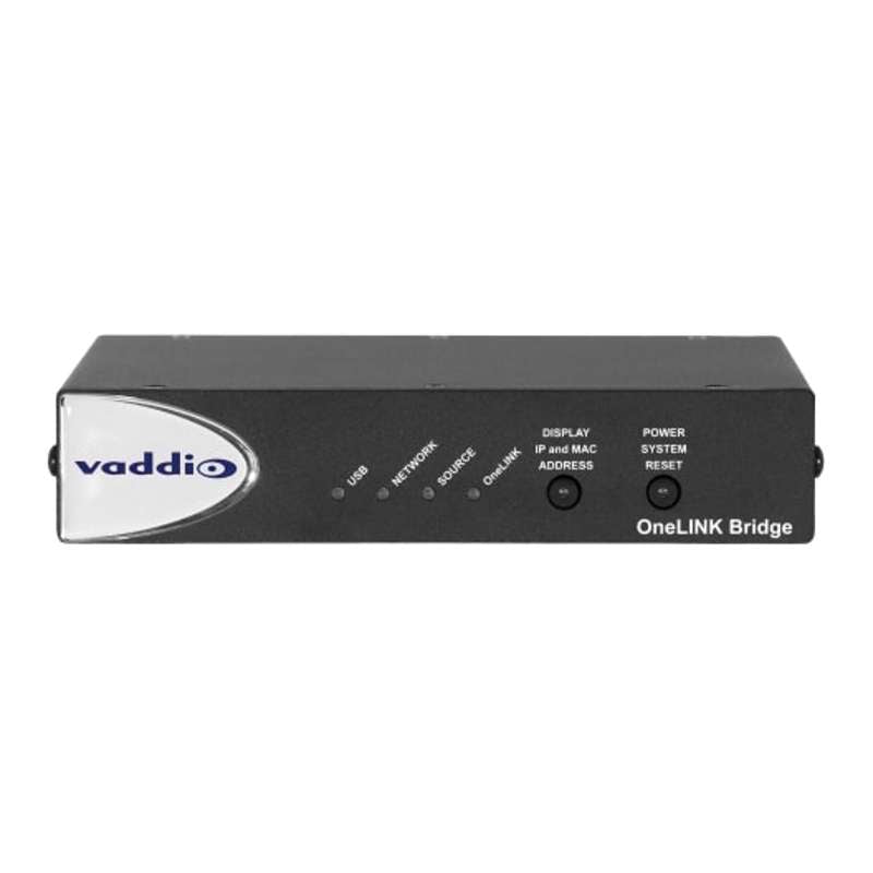 Vaddio RoboSHOT 4K 30E HDBT OneLINK Bridge PTZ Camera System, Black