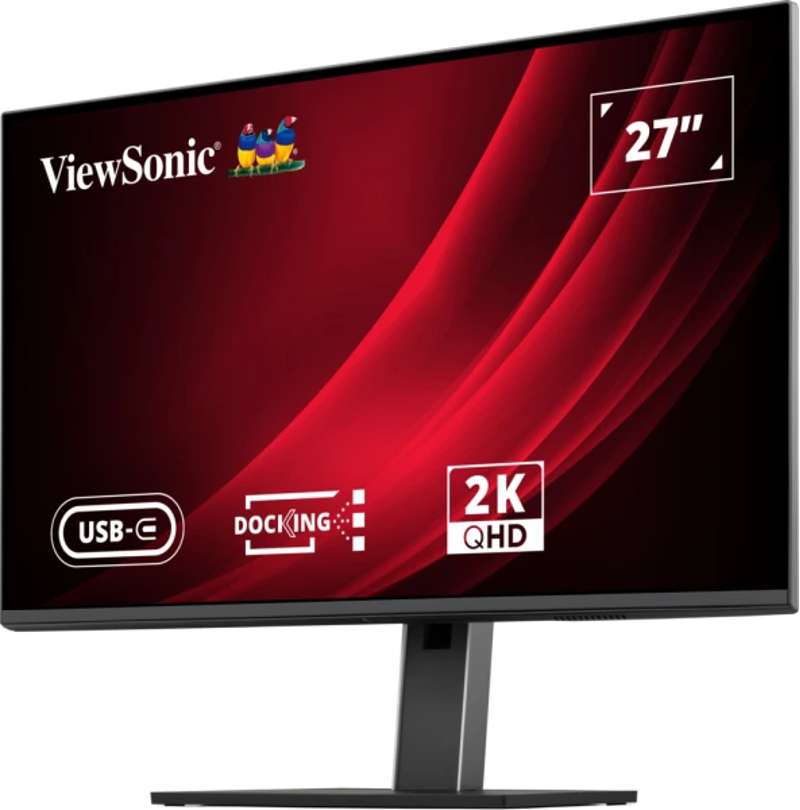 Viewsonic 27" QHD IPS USB-C Docking Monitor with 100W Power Delivery