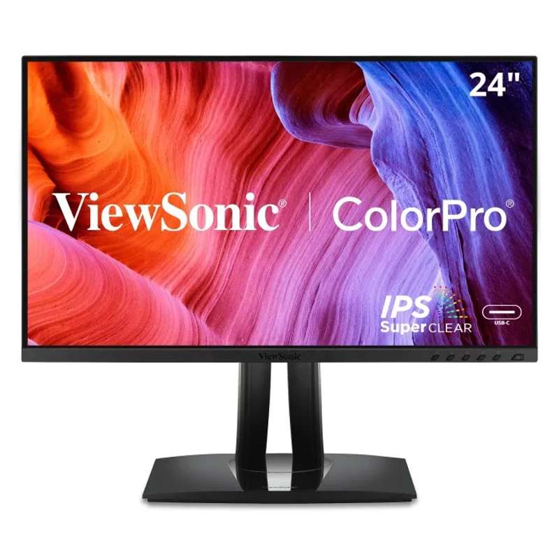 Viewsonic VP2456A 24" ColorPro 1080p IPS Monitor with 90W USB-C, sRGB, and Pantone Validated
