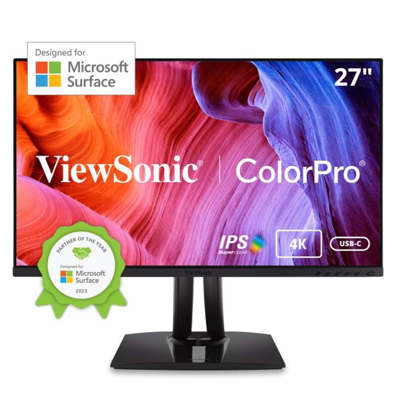 Viewsonic 27" ColorPro 4K UHD Professional Monitor for Surface with USB-C