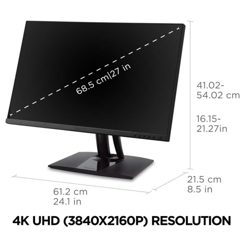 Viewsonic 27" ColorPro 4K UHD Professional Monitor for Surface with USB-C