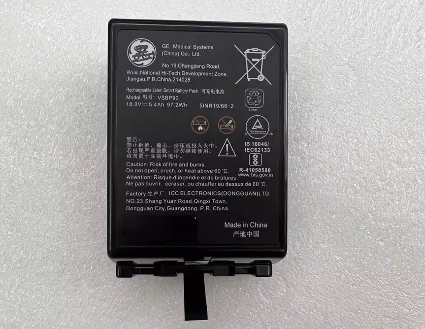 VSBP90 5INR1966-2 for GE Vivid IQ system Ultrasound Rechargeable Li-ion Smart Battery