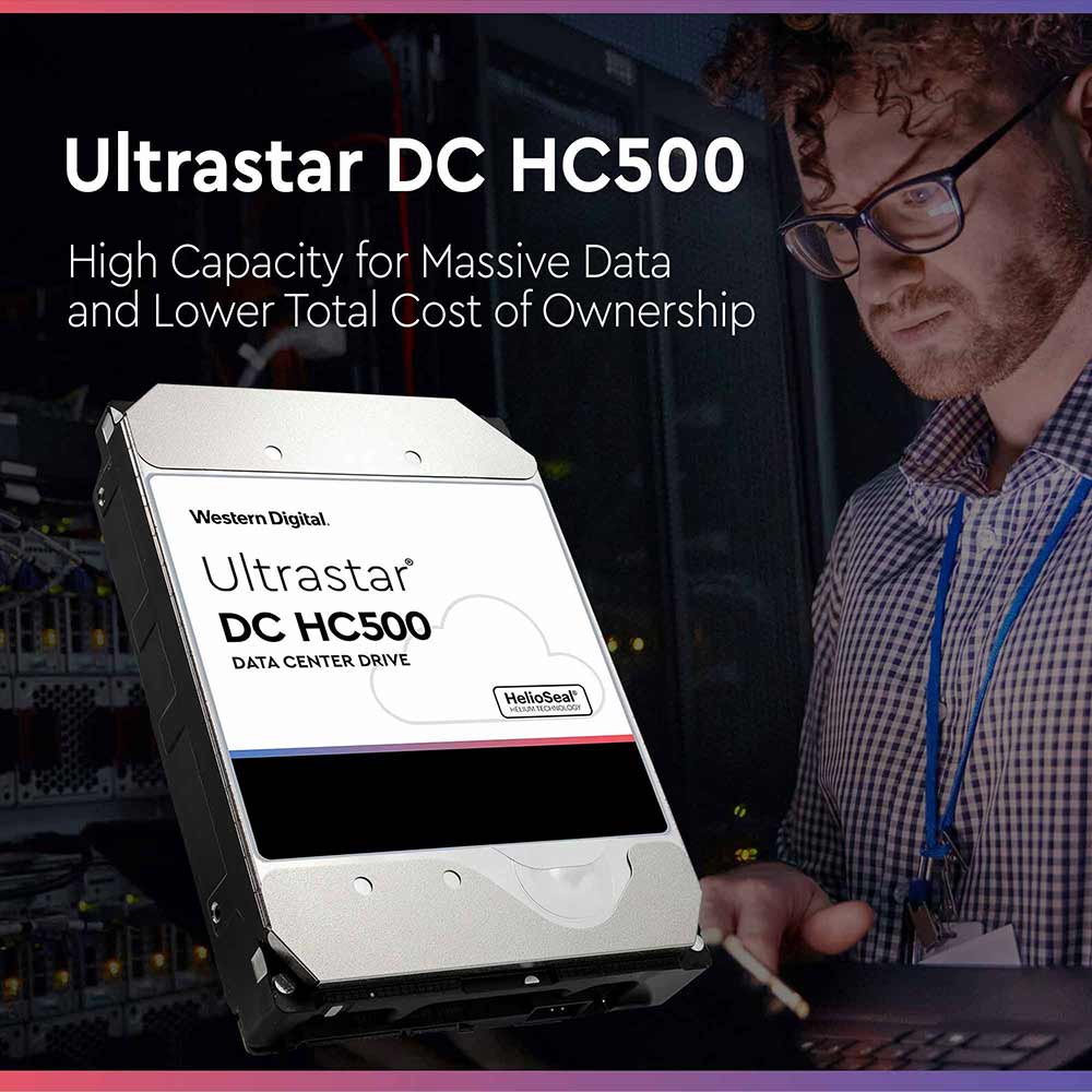 Western Digital Ultrastar DC HC510 HUH721010ALE604 0F27488 10TB 7.2K RPM SATA 6Gb/s 512e Power Disable Pin SE 3.5in Hard Drive
