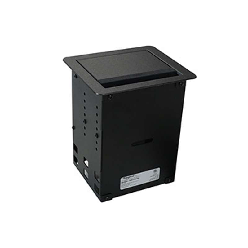 Wiremold InteGreat A/V TABLE BOX WITH USB, FIELD WIRED, BLACK