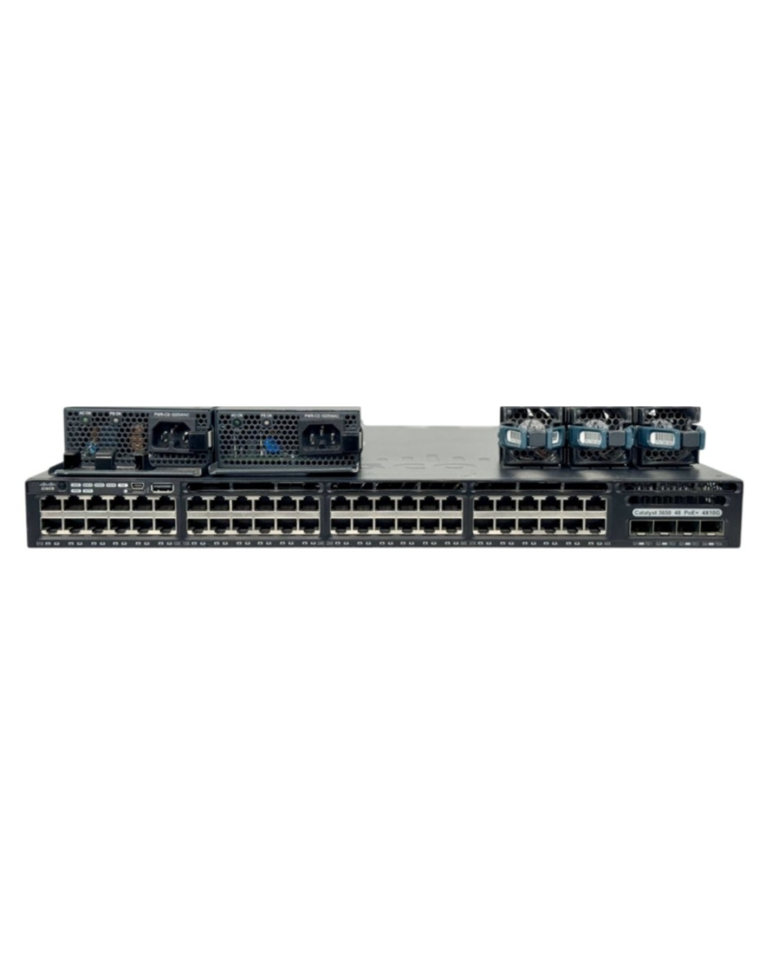 Cisco WS-C3650-48FQ-L Refurbished 48-Port PoE+ Switch 4x10G