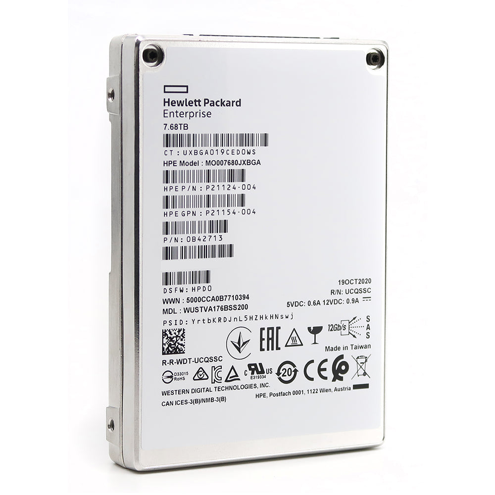 HP Ultrastar DC SS540 WUSTVA176BSS200 0B42398 7.68TB SAS 12Gb/s 2.5in Solid State Drive