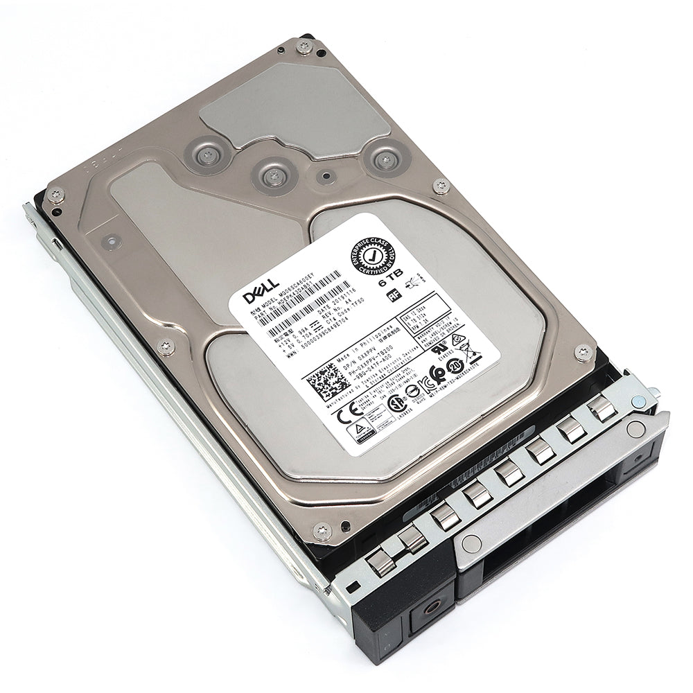 Dell G14 0XXPPV 6TB 7.2K RPM SAS 12Gb/s 512e 3.5in Recertified Hard Drive