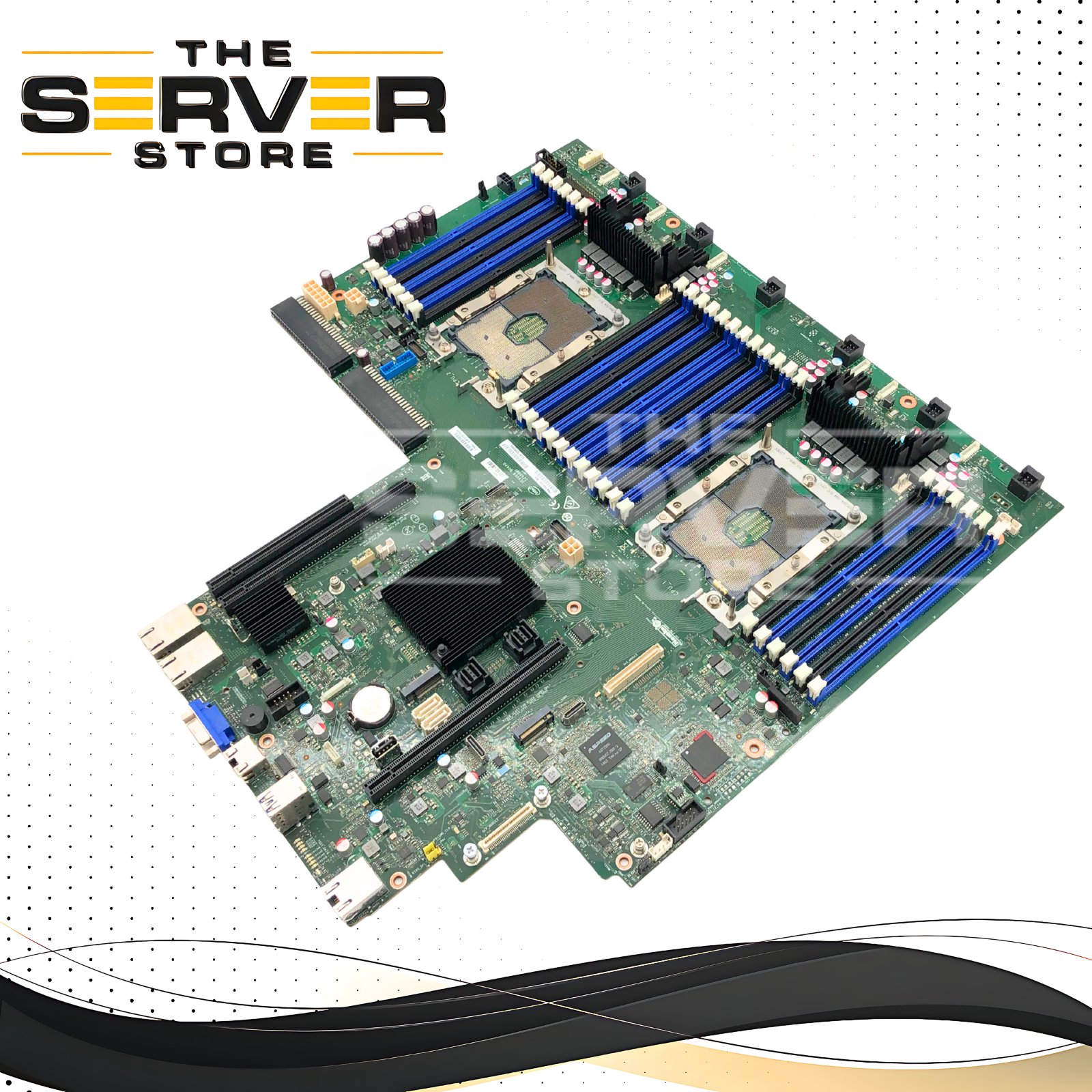 Intel S2600WF (Wolf Pass) Series C628 Dual LGA3647 Socket P ATX Server Motherboard. P/N: H48104-883.