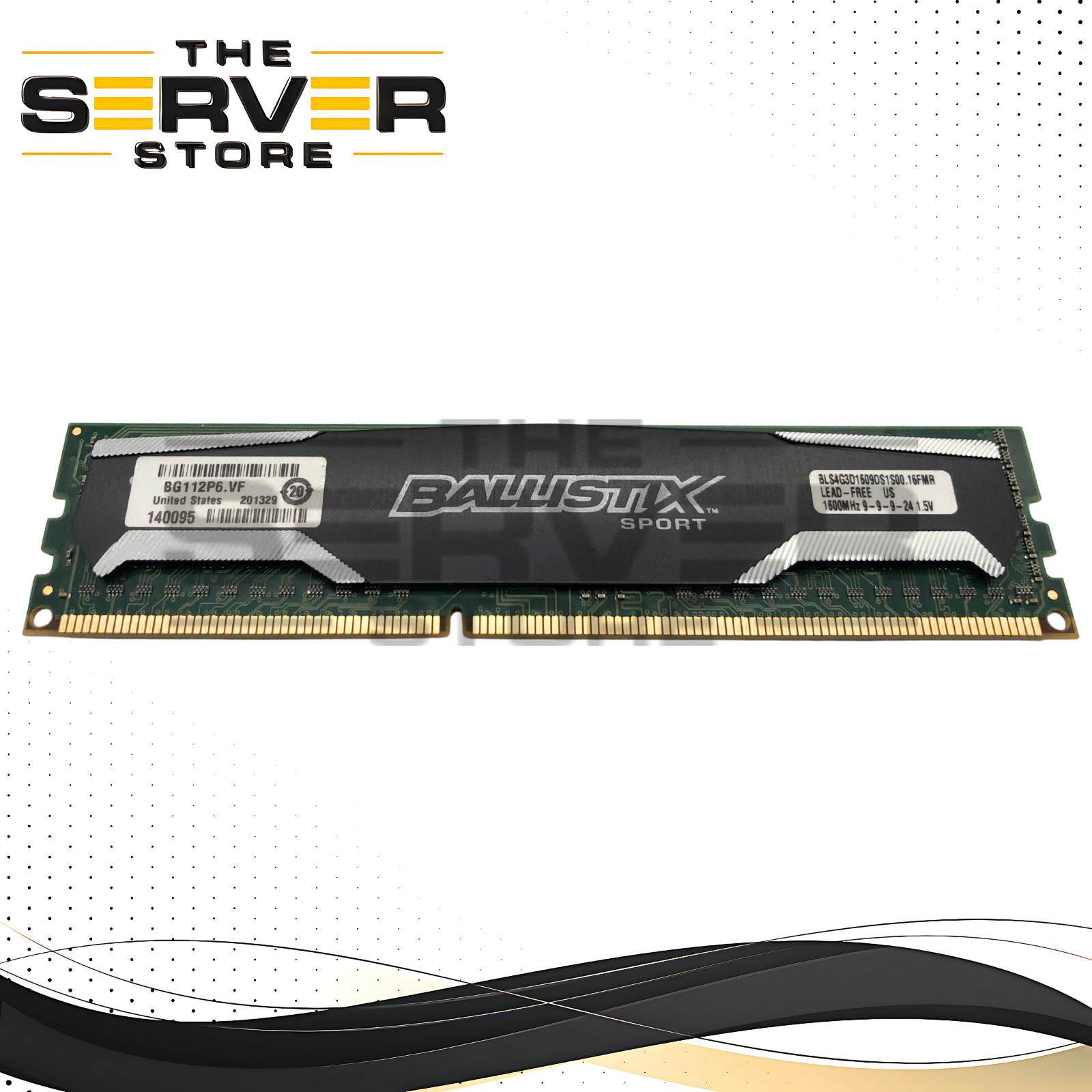 Crucial Ballistix Sport 4GB DDR3 1600MHz PC3-12800 RAM BLS4G3D1609DS1S00.16FMR