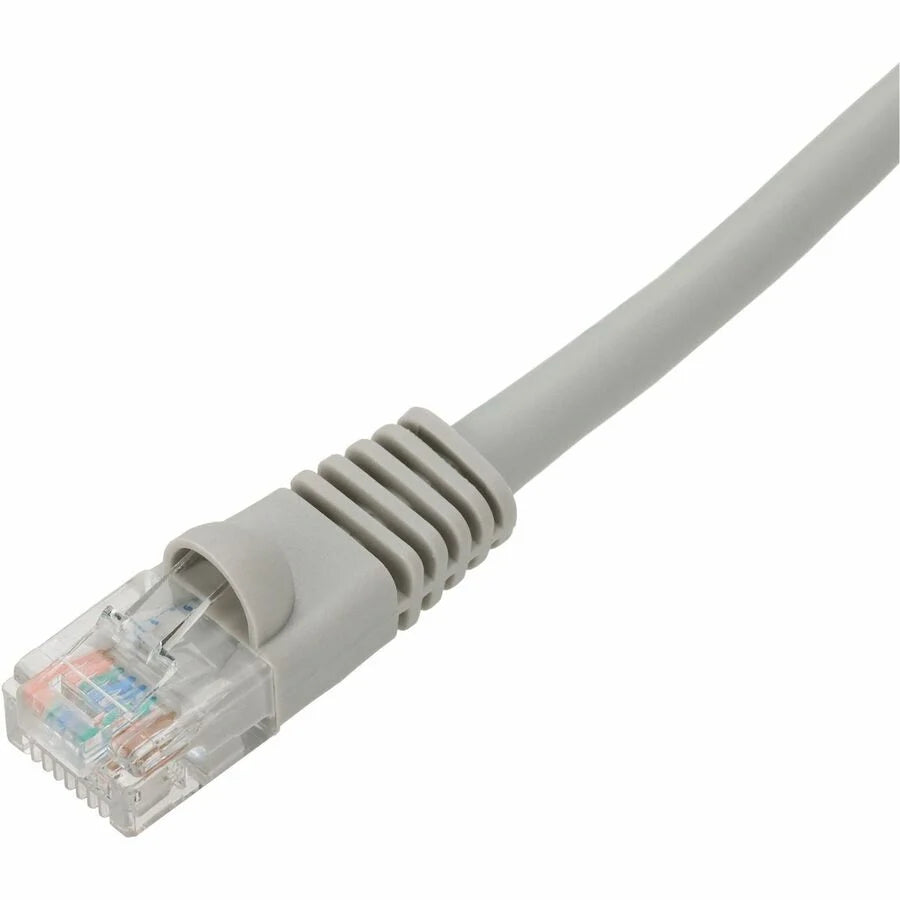 AddOn 7ft Gray CAT 6A PVC Ethernet Cable Snagless Bubble Boot RJ-45 M/M