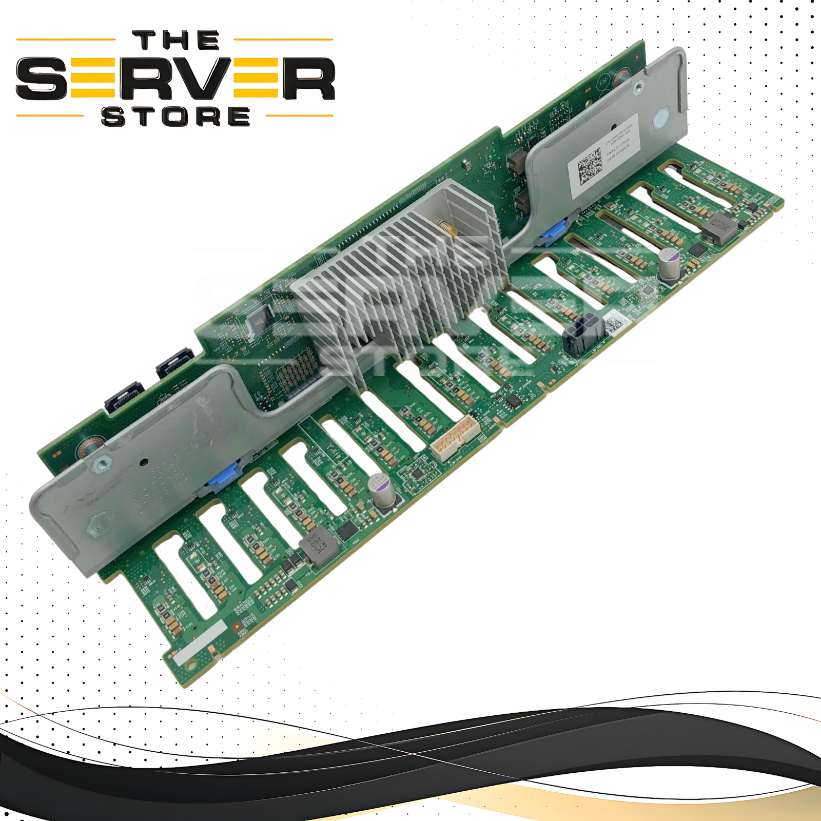 Dell PowerEdge R740 16-bay x 2.5" 12Gb/s SAS/SATA Backplane, 2x SFF-8643 Connectors, With Metal Cage (4-in-1). P/N: HMJG5, 0HMJG5.