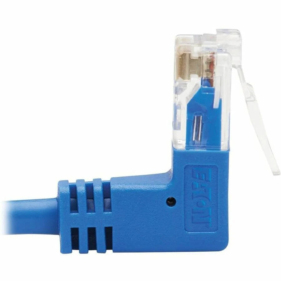 Eaton Tripp Lite Series Up/Down-Angle Cat6 Gigabit Molded Slim UTP Ethernet Cable (RJ45 Up-Angle M to RJ45 Down-Angle M), Blue, 5 ft. (1.52 m)