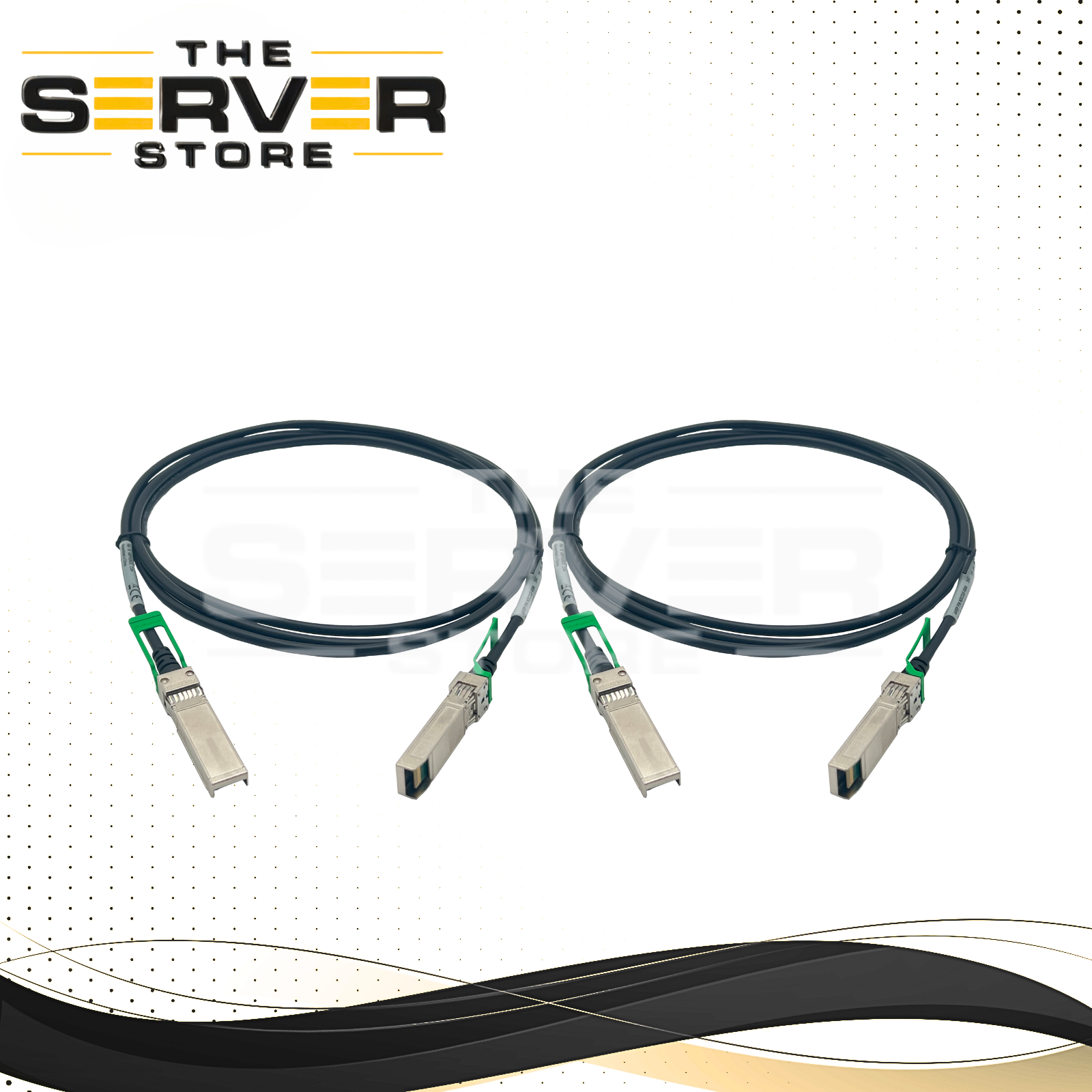 (LOT OF 2) Amphenol SFP+28Gb 2.5m(8.2ft) Passive Assembly Cable NDCCGF-0004