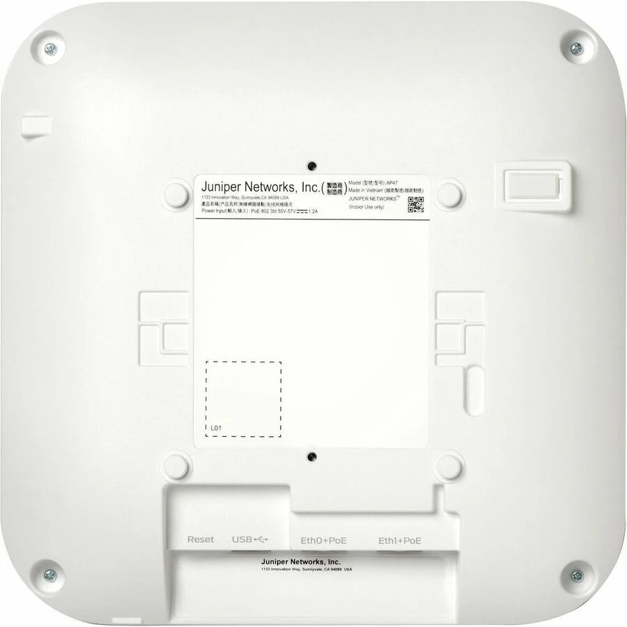 Mist AP47D Tri Band Wi-Fi 7 IEEE 802.11 a/b/g/n/ac/ax/be 28.80 Gbit/s Wireless Access Point - Indoor
