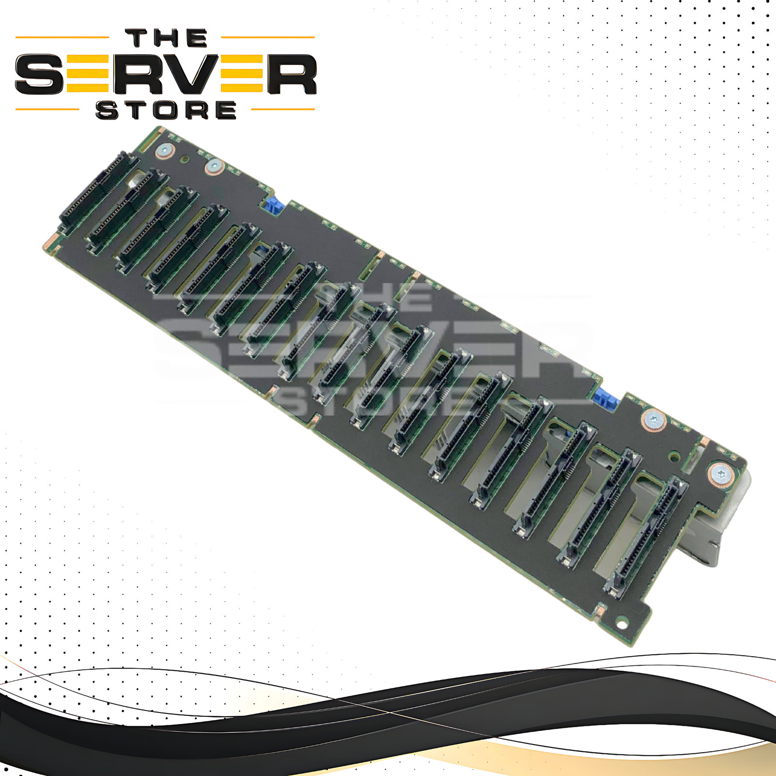 Dell PowerEdge R740 16-bay x 2.5" 12Gb/s SAS/SATA Backplane, 2x SFF-8643 Connectors, With Metal Cage (4-in-1). P/N: HMJG5, 0HMJG5.