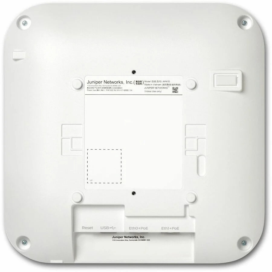 Mist AP47D Tri Band Wi-Fi 7 IEEE 802.11 a/b/g/n/ac/ax/be 28.80 Gbit/s Wireless Access Point - Indoor