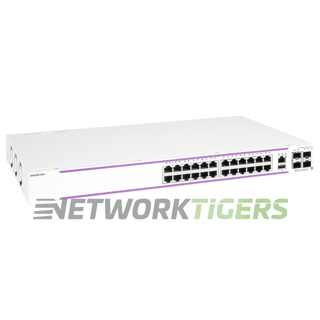 NEW Alcatel-Lucent OS6350-24 OmniSwitch 6350 24x 1GB RJ45 2x 1GB SFP Switch
