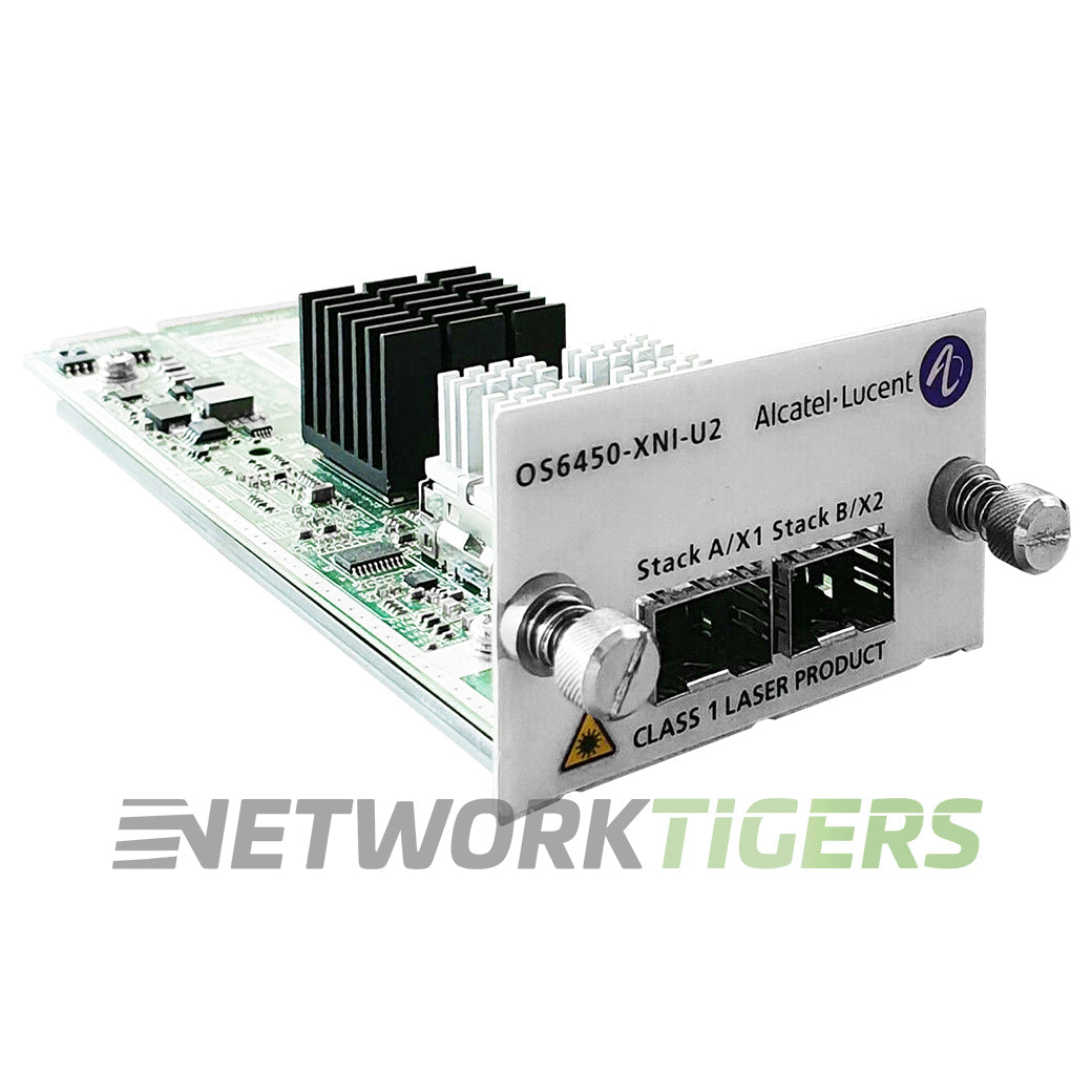 Alcatel-Lucent OS6450-XNI-U2 OmniSwitch 6450 2x 10GB SFP+ Switch Stacking Module
