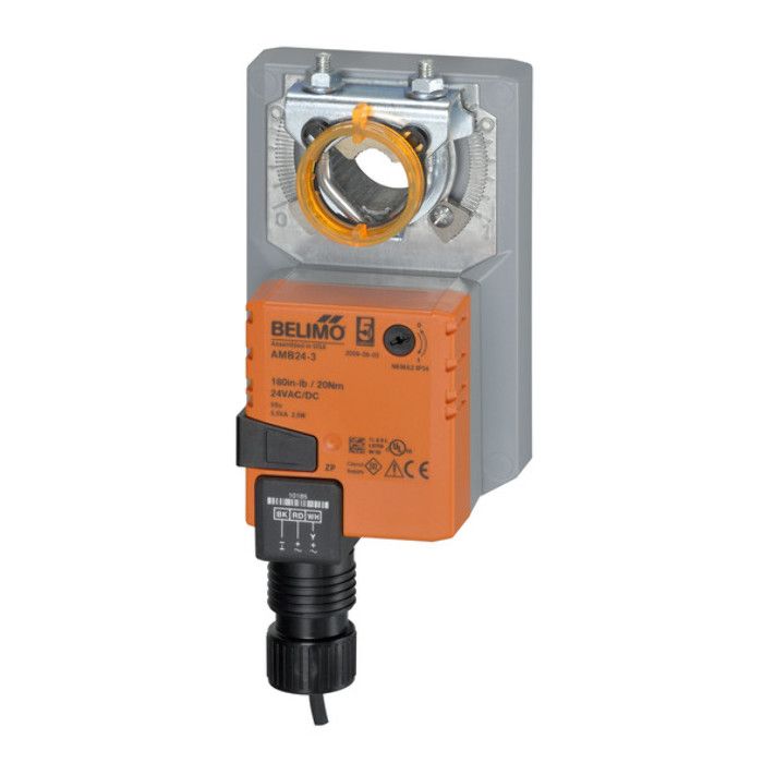 AMB24-SR | Belimo Modulating Damper Actuator 180 In Lb 24V Non Spring Return