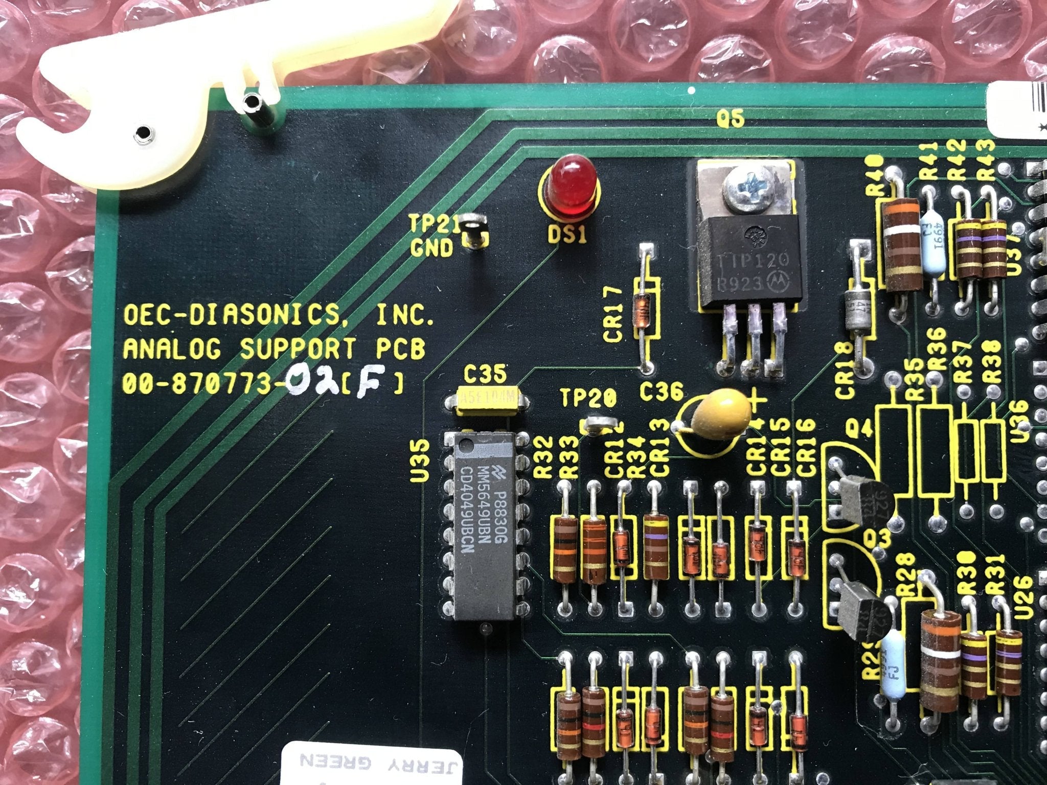 Analog Support PCB (00-870773-02-F) OEC 9000