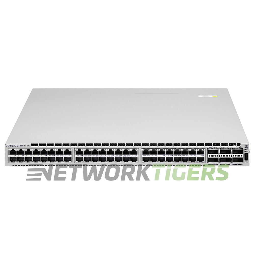 Arista DCS-7050TX-72Q-F 48x 10GB Copper 6x 40GB QSFP+ F-B Airflow Switch