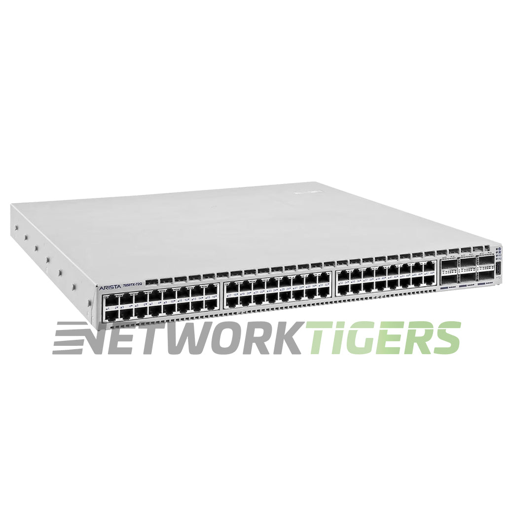 Arista DCS-7050TX-72Q-R 48x 10GB Copper 6x 40GB QSFP+ Back-to-Front Air Switch