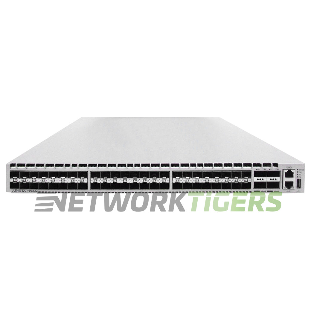 NEW Arista DCS-7150S-64-CL-F 48x 10GB SFP+ 4x 40GB QSFP+ F-B Air (HPC) Switch