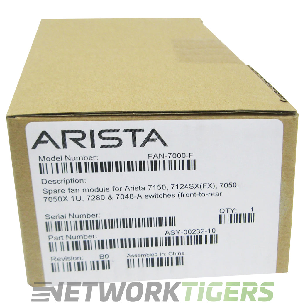 NEW Arista FAN-7000-F 7048 Series Front to Back Airflow (Red) Switch Fan Module