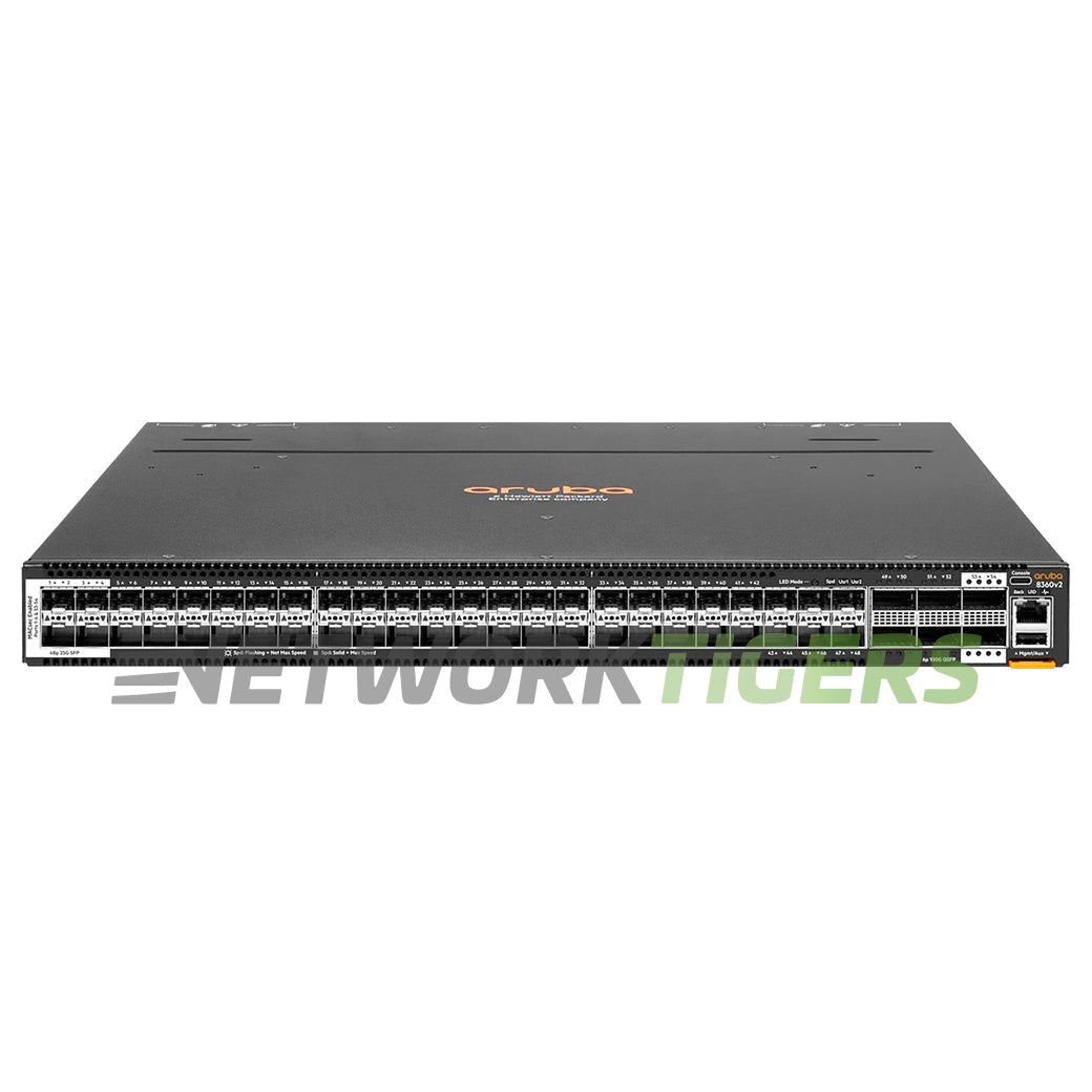 NEW HPE Aruba JL704C 44x 25GB SFP28 6x 100GB QSFP28 F-B Airflow Switch w/ MACsec