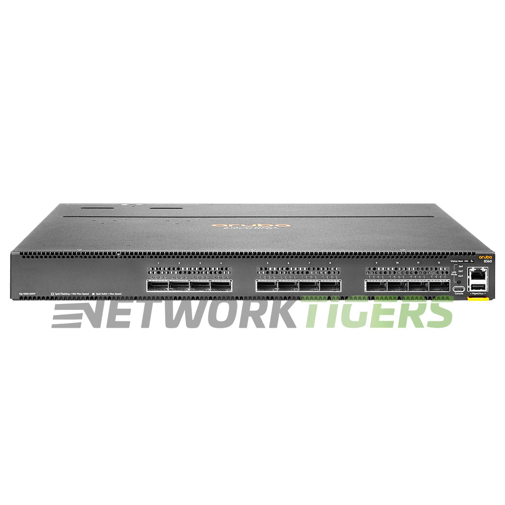 NEW HPE Aruba JL708A CX 8360 Series 8360-12C Front-to-Back Airflow Switch Bundle