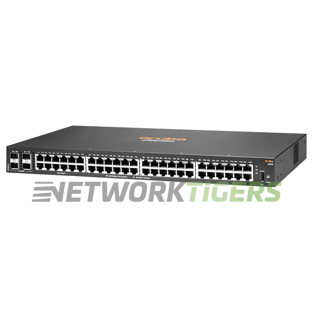 NEW HPE Aruba R8N86A CX 6000 Series 48x 1GB RJ45 4x 1GB SFP Switch
