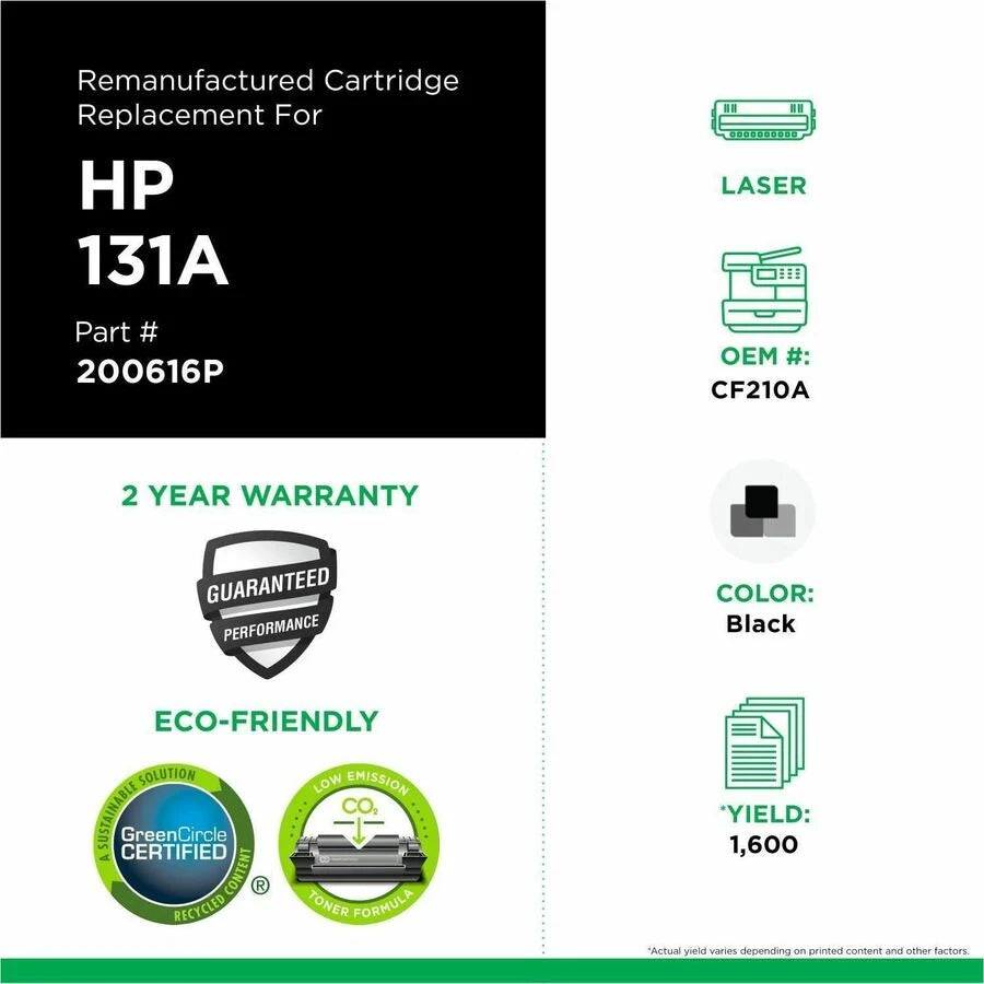 Clover Imaging Remanufactured Black Toner Cartridge for HP 131A (CF210A)