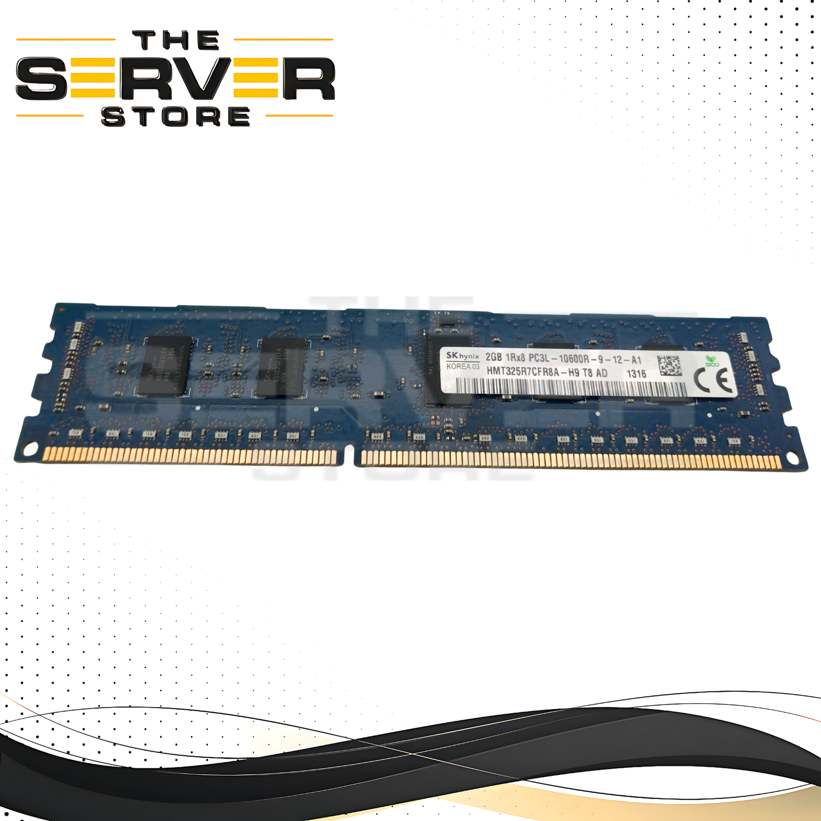 Hynix 2GB PC3L-10600R DDR3L 1333MHz 1Rx8 ECC REG Server RAM HMT325R7CFR8A-H9