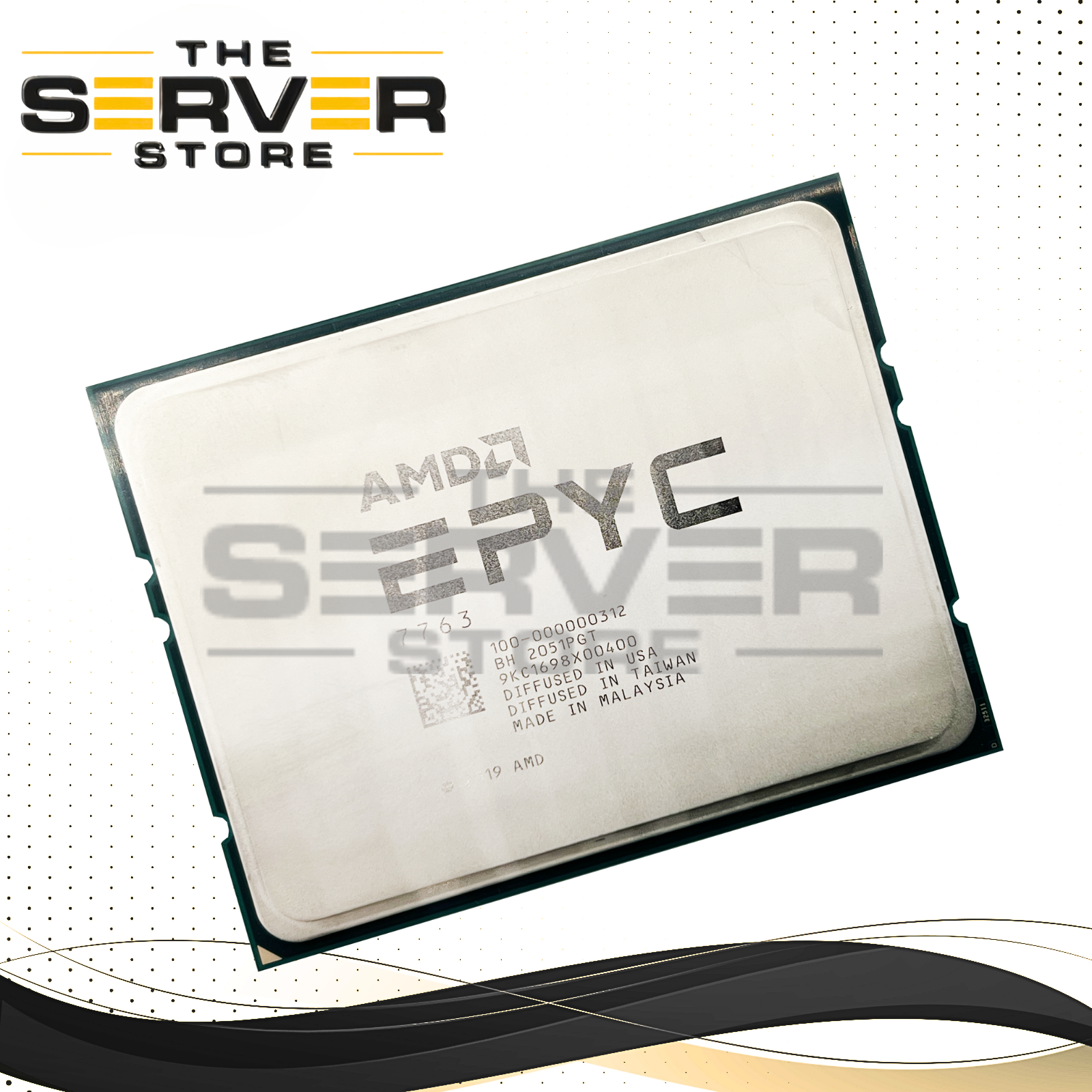 (Dell Locked) AMD EPYC 7763 2.45GHz 64C 256MB 240W Socket SP3 CPU 100-000000312