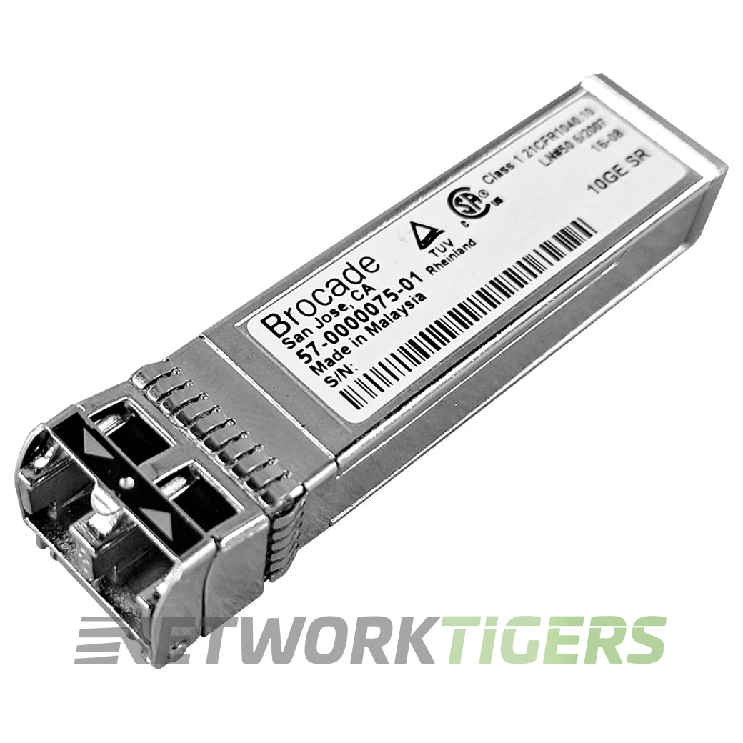 NEW Brocade 57-0000075-01 10G-SFPP-SR 10GB BASE-SR 850nm MMF LC SFP+ Transceiver