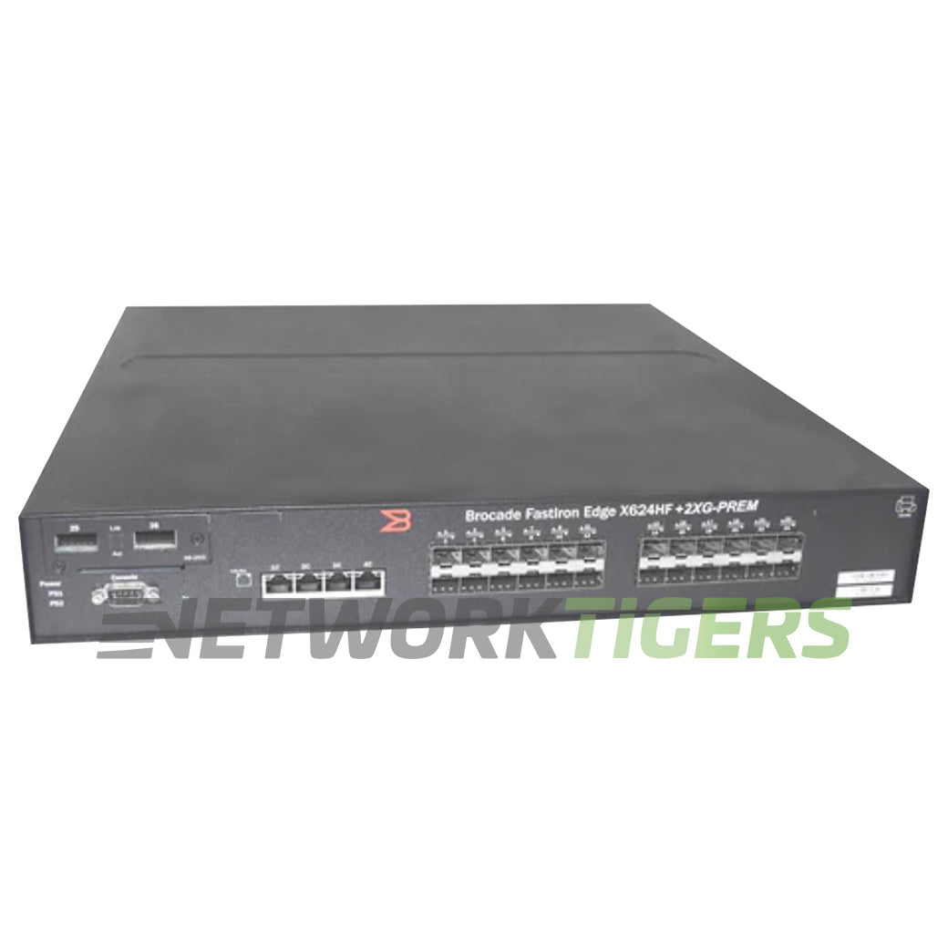 NEW Brocade FESX624HF+2XG-PREM 24x 1G SFP 4x 1G Combo 2x 10G XFP Switch