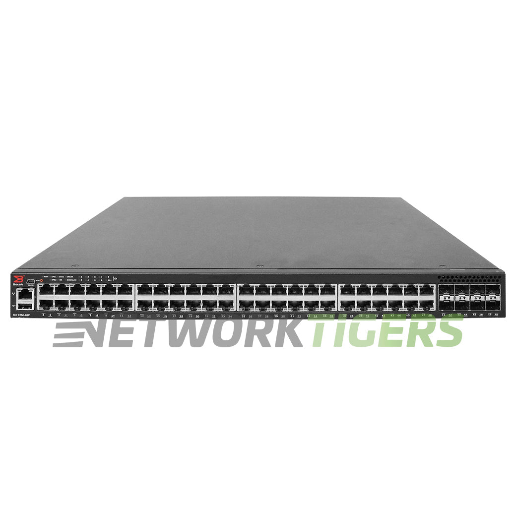 NEW Ruckus ICX7250-48P-2X10G 48x 1GB PoE+ RJ45 8x 10GB SFP+ S-B Switch w/10G-LIC