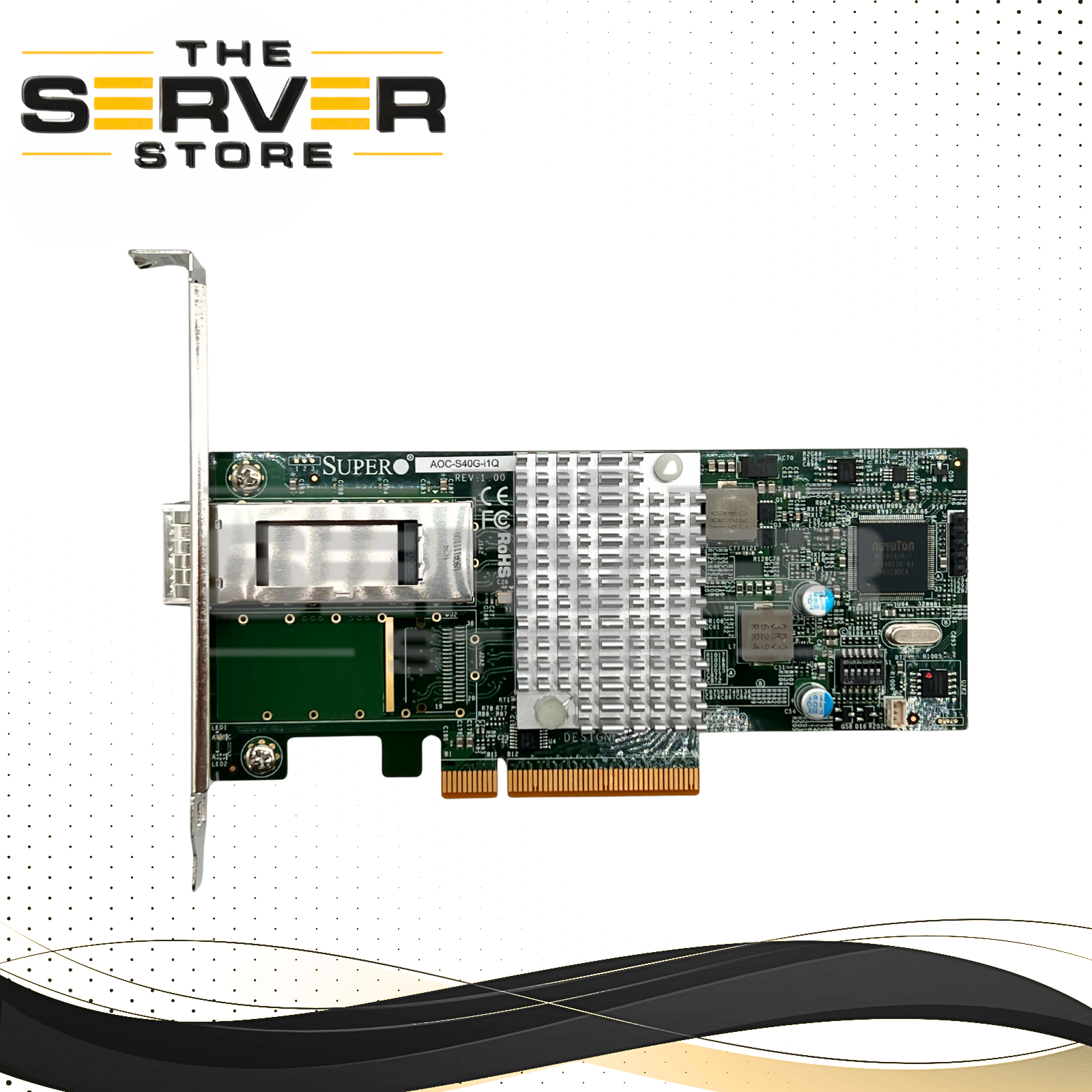 Supermicro 40GbE 1 Port QSFP+ PCIe 3.0 x8 Network Card AOC-S40G-I1Q