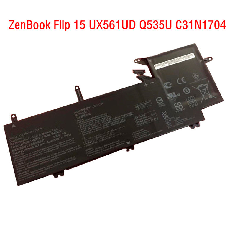 Asus C31N1704 ZenBook Flip 15 UX561UD Q535U 52Wh laptop battery