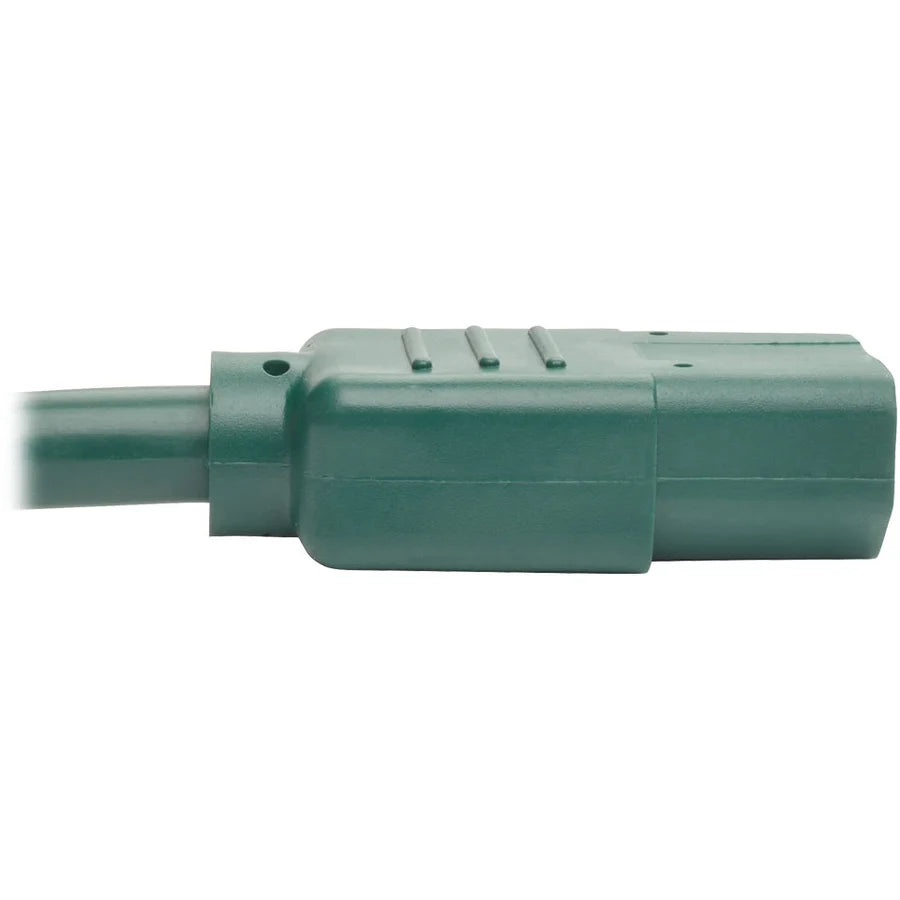 Eaton Tripp Lite Series Heavy-Duty PDU Power Cord, C13 to C14 - 15A, 250V, 14 AWG, 6 ft. (1.83 m), Green