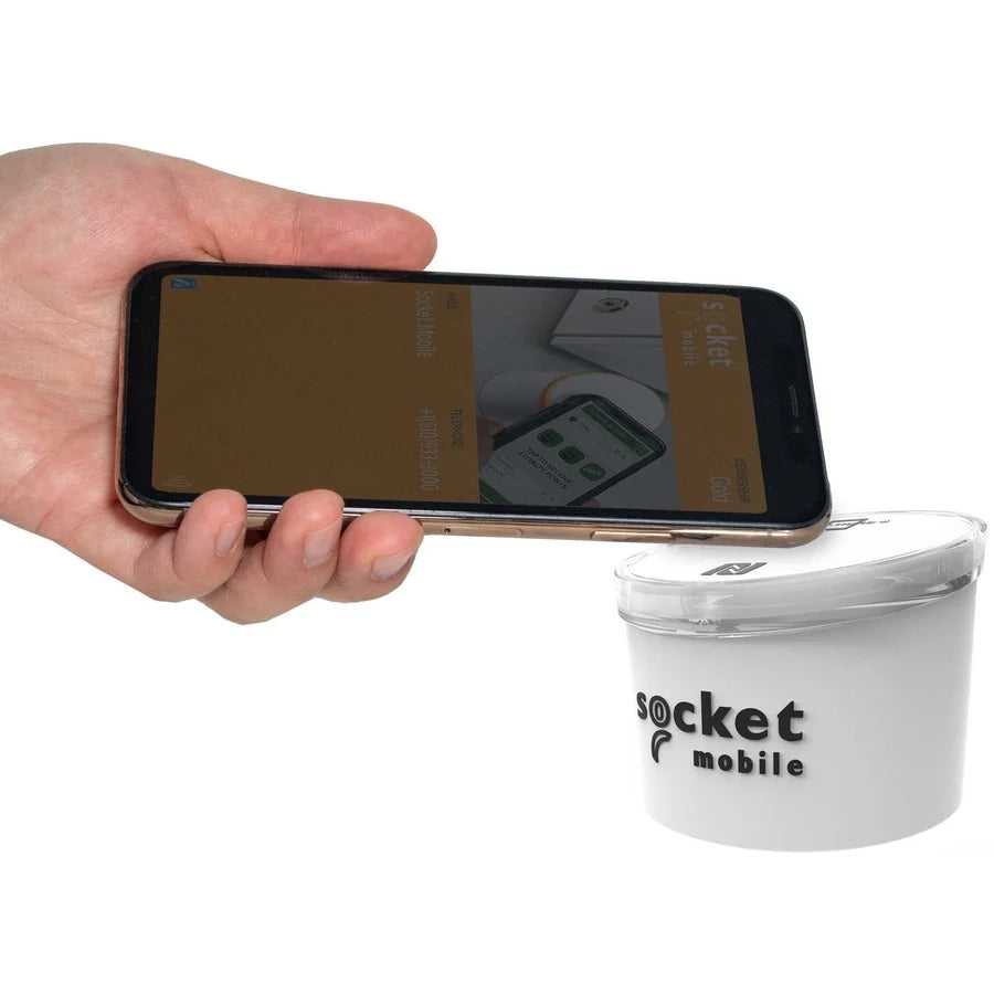 Socket Mobile SocketScan S550, NFC Mobile Wallet Reader, White