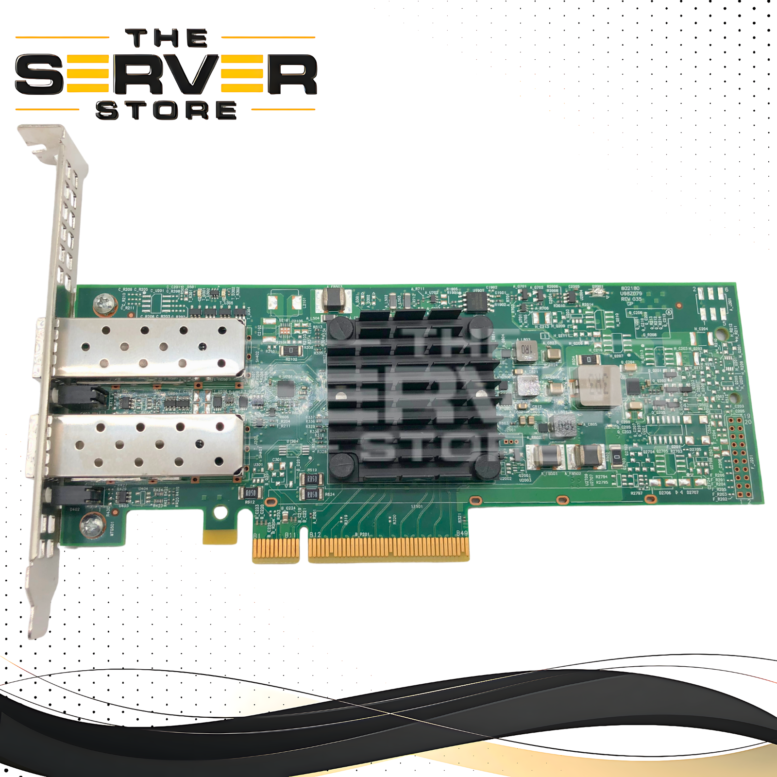 Dell Broadcom 57412 Dual-Port 10GbE SFP+ PCIe Ethernet Network Adapter. High Profile. P/N: GMW01, 0GMW01.