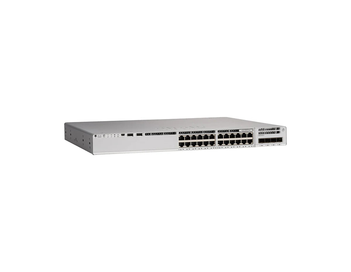 Cisco Catalyst C9200L-24P-4G-A 24-Port Full PoE+ Switch, 4x1G Uplinks, Network Advantage