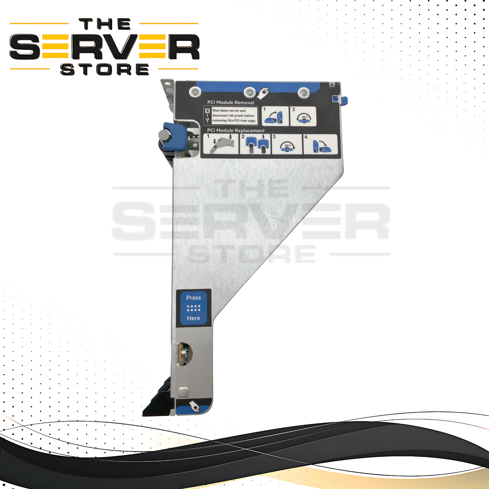HPE ProLiant DL380 / DL560 Gen10 PCI-E 3.0 x8 / x1 Slim SAS Riser Board with Metal Cage. P/N: 875086-001.
