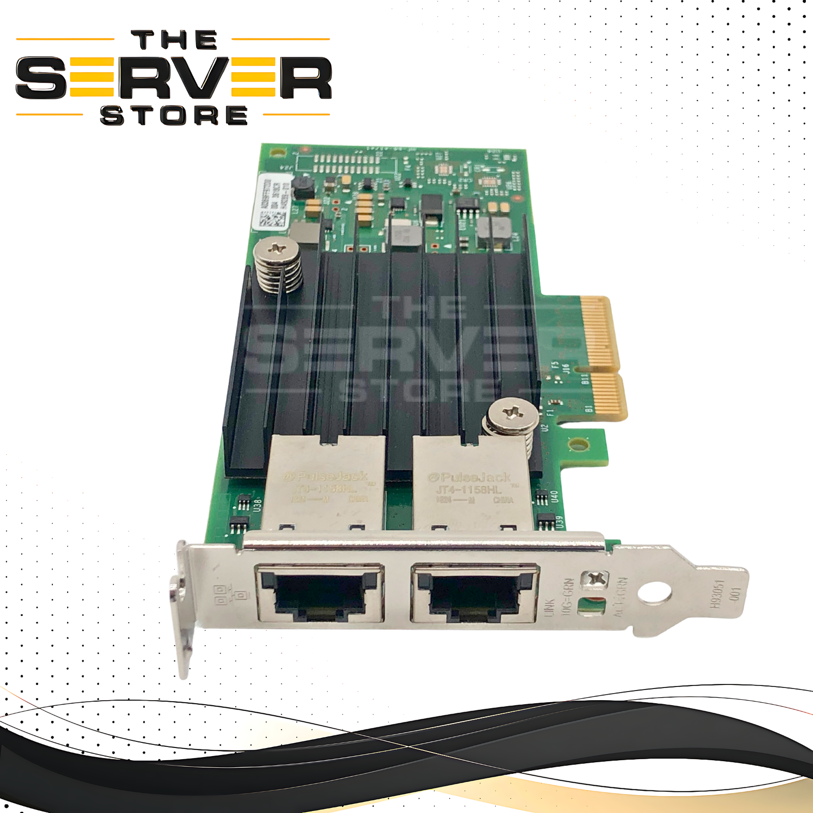 Intel X550-T2 10GbE Dual-Port Ethernet Converged Network Adapter (CNA), RJ45 Ports, Low-Profile Bracket. P/N: X550T2G1P5.