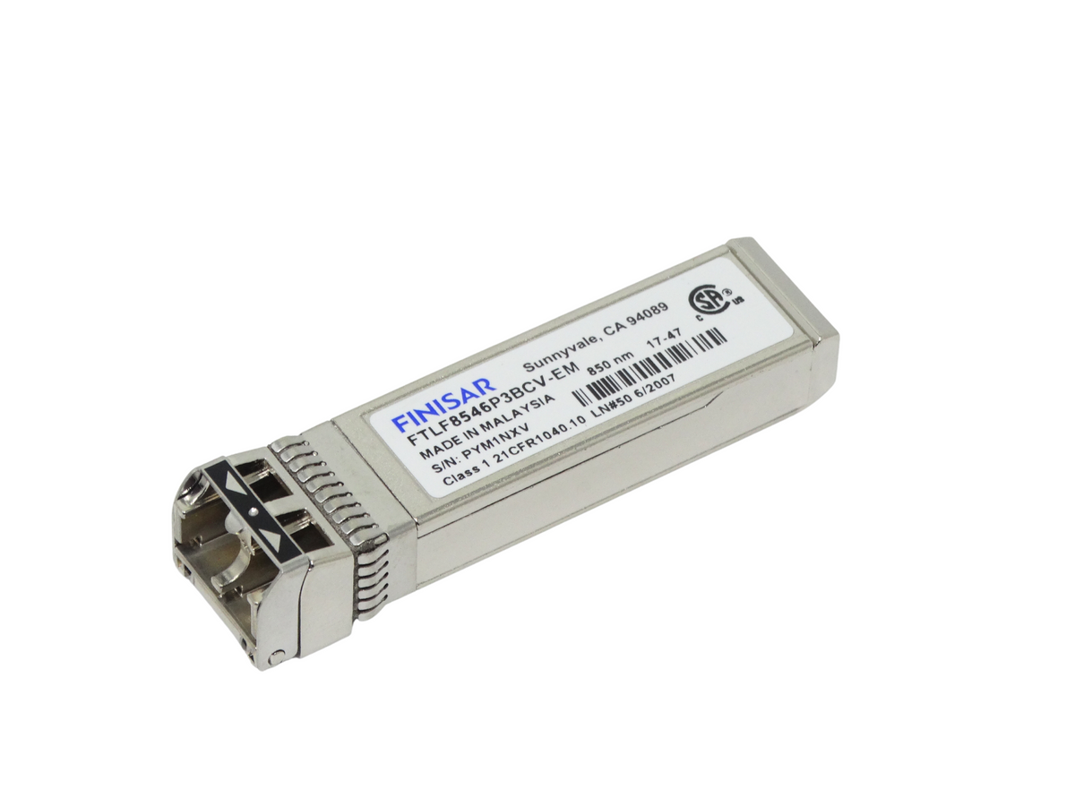 Finisar 16Gbps 850nm SW SFP+ Optical Transceiver (FTLF8546P3BCV-EM)